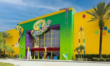 Crayola Experience main entrance on class trip with Educational Tours of Florida