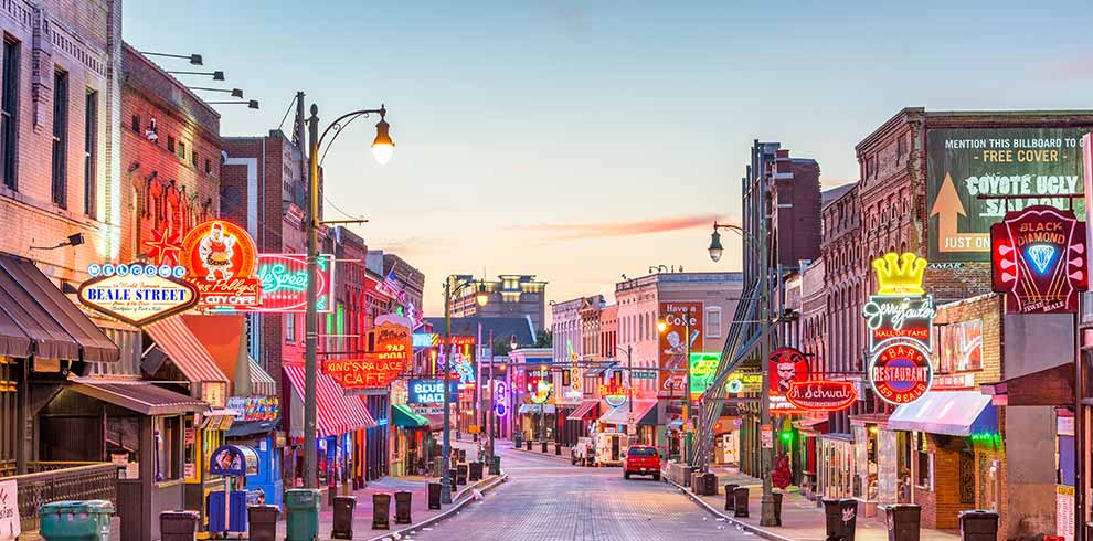 See Historic Beale Street on Class Trip to Memphis with Educational Tours of Florida